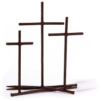 2pk -Tabletop Cross Metal Golgotha Nail - (Pack of 2)
