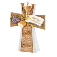 3pk -First Communion Petite Tabletop Cross - Pack of 3