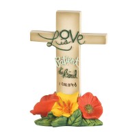 3pk -CRS TTOP LOVE IS PAT 1COR13:4-8 RSN 4" - Pack of 3