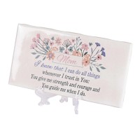 2pk -Tabletop Tile Mom I Know That I Can 6x3 - (Pack of 2)