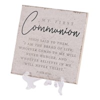 2pk -Tabletop Tile My First Communion 6x6 - (Pack of 2)