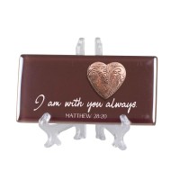 2pk -Tbltop Tile I Am With Matt 28:20 Locket - (Pack of 2) 2pk -Tbltop Tile I Am With Matt 28:20 Locket - (Pack of 2)