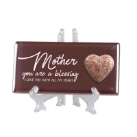 2pk -Tbltop Tile Mother Bronze W/Locket - (Pack of 2) 2pk -Tbltop Tile Mother Bronze W/Locket - (Pack of 2)