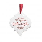 2pk -ORNAMENT-MR. and MRS. FIRST CHRISTMAS - (Pack of 2) 2pk -ORNAMENT-MR. and MRS. FIRST CHRISTMAS - (Pack of 2)