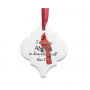 2pk -ORNAMENT-CARDINAL/ANGEL IN HEAVEN/DAD - (Pack of 2) 2pk -ORNAMENT-CARDINAL/ANGEL IN HEAVEN/DAD - (Pack of 2)