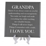 2pk -Wall Tile Grandpa I Know I Can Grey - (Pack of 2)