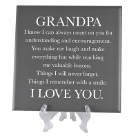 2pk -Wall Tile Grandpa I Know I Can Grey - (Pack of 2)