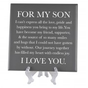 2pk -Wall Tile Son I Can't Express All Gray - (Pack of 2)