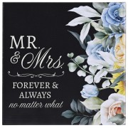 2pk -Wall Tile Mr & Mrs Forever & Always - (Pack of 2)