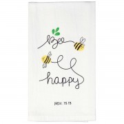 2pk -TOWEL FLOURSACK BEE HAPPY COTTON - (Pack of 2) 2pk -TOWEL FLOURSACK BEE HAPPY COTTON - (Pack of 2)