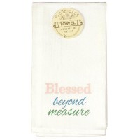 2pk -Towel Floursack Blessed Beyond Measure - (Pack of 2)