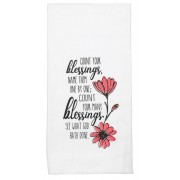 2pk -TWL FLRSACK-COUNT BLESSINGS COTTON 18X22 - (Pack of 2)
