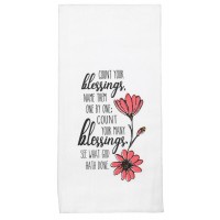 2pk -TWL FLRSACK-COUNT BLESSINGS COTTON 18X22 - (Pack of 2)