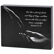2pk -Tabletop Plaque Chosen And Faithful 10x8 - (Pack of 2)