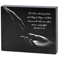 2pk -Tabletop Plaque Chosen And Faithful 10x8 - (Pack of 2)