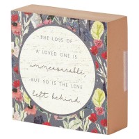 2pk -Tabletop Plaque Loss Of A Loved Mdf 3"H - (Pack of 2)
