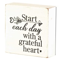2pk -START EACH DAY WITH A TABLETOP PLAQUE - (Pack of 2) 2pk -START EACH DAY WITH A TABLETOP PLAQUE - (Pack of 2)