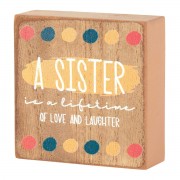 2pk -A SISTER IS A LIFETIME TABLETOP PLAQUE - (Pack of 2) 2pk -A SISTER IS A LIFETIME TABLETOP PLAQUE - (Pack of 2)