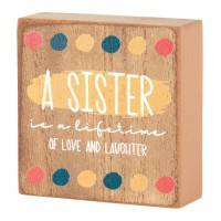 2pk -A SISTER IS A LIFETIME TABLETOP PLAQUE - (Pack of 2) 2pk -A SISTER IS A LIFETIME TABLETOP PLAQUE - (Pack of 2)