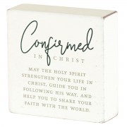 2pk -Tabletop Plaque Confirmed In Christ - (Pack of 2)