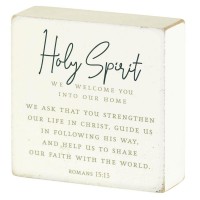 2pk -Tabletop Plaque Holy Spirit We Welcome - (Pack of 2)
