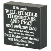 2pk -Tabletop Plaque If My People MDF Black - (Pack of 2) 2pk -Tabletop Plaque If My People MDF Black - (Pack of 2)