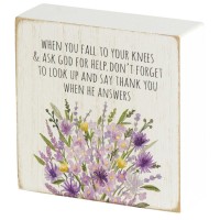 2pk -Tabletop Plaque When You Fall To Your 3h - (Pack of 2)