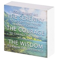 2pk -Tabletop Plaque Serenity Prayer Nature - (Pack of 2) 2pk -Tabletop Plaque Serenity Prayer Nature - (Pack of 2)