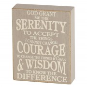 2pk -Serenity Prayer Tabletop Wood Block - (Pack of 2) 2pk -Serenity Prayer Tabletop Wood Block - (Pack of 2)