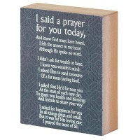 2pk -Tabletop Plaque I Said A Prayer Navy - (Pack of 2) 2pk -Tabletop Plaque I Said A Prayer Navy - (Pack of 2)