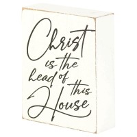 2pk -Plaque Christ Is The Head Of This House - (Pack of 2)
