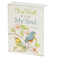 2pk -Tabletop Plaque It Is Well With My 3x4 - (Pack of 2) 2pk -Tabletop Plaque It Is Well With My 3x4 - (Pack of 2)