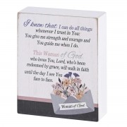 2pk -Tabletop Plaque Woman Of God White 3x4 - (Pack of 2) 2pk -Tabletop Plaque Woman Of God White 3x4 - (Pack of 2)