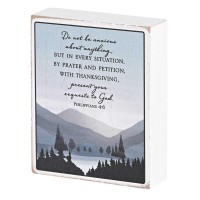 2pk -Tabletop Plaque Do Not Be Anxious 3x4 - (Pack of 2)