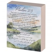 2pk -Tabletop Plaque Psalm 23 Valley - (Pack of 2) 2pk -Tabletop Plaque Psalm 23 Valley - (Pack of 2)