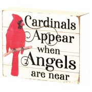 2pk -CARDINALS APPEAR WHEN ANGELS TABLETOP - (Pack of 2)