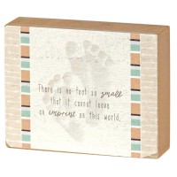 2pk -Tabletop Plaque Baby No Foot Small 4x3 - (Pack of 2)