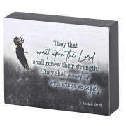 2pk -Tabletop Plaque Eagle Isaiah 40:31 - (Pack of 2) 2pk -Tabletop Plaque Eagle Isaiah 40:31 - (Pack of 2)
