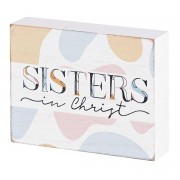 2pk -Tabletop Plaque Sisters In Christ 4x3 - (Pack of 2) 2pk -Tabletop Plaque Sisters In Christ 4x3 - (Pack of 2)