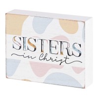 2pk -Tabletop Plaque Sisters In Christ 4x3 - (Pack of 2) 2pk -Tabletop Plaque Sisters In Christ 4x3 - (Pack of 2)