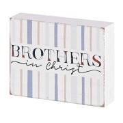 2pk -Tabletop Plaque Brothers In Christ 4x3 - (Pack of 2)