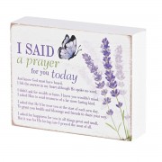 2pk -Tabletop Plaque Lavender Said Prayer 4x3 - (Pack of 2) 2pk -Tabletop Plaque Lavender Said Prayer 4x3 - (Pack of 2)