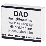 2pk -Tabletop Plaque Dad The Righteous Man - (Pack of 2) 2pk -Tabletop Plaque Dad The Righteous Man - (Pack of 2)