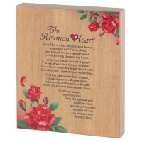 2pk -Wall Plaque The Reunion Heart - (Pack of 2)