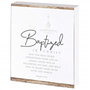 2pk -Plaque Baptized In Christ 8x10 - (Pack of 2)