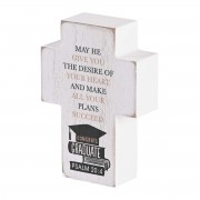 2pk -Tabletop Cross Congrats Graduate 3x4 - (Pack of 2) 2pk -Tabletop Cross Congrats Graduate 3x4 - (Pack of 2)