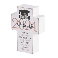 2pk -Tabletop Cross Class Of 2024 Graduate 4H - (Pack of 2)