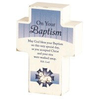 2pk -TTOP CRS BAPTISM MDF WHT 4"H - (Pack of 2) 2pk -TTOP CRS BAPTISM MDF WHT 4"H - (Pack of 2)