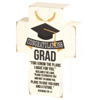 2pk -TTOP CRS GRADUATION FOR I KNOW MDF 4"H - (Pack of 2)