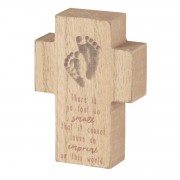 2pk -Tabletop Plaque Cross Baby No Foot Small - (Pack of 2)